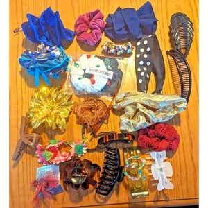 Lot of 21 Hair Accessories for Long Hair
